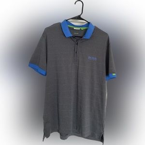 Men's Hugo Boss By Martin Kaymer Green Label Paddy Polo Shirt Gray XL Golf